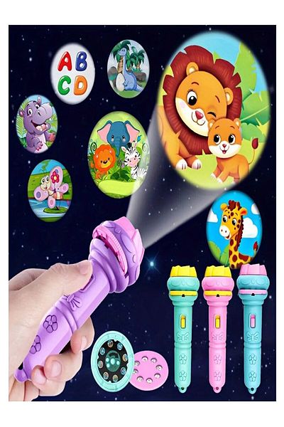 Bundera Toy 80 Different Picture Projection Educational Toy Flashlight Projection Projector