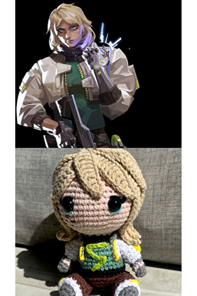 KayNal Valorant Ajanı Örgü Oyuncak Amigurumi