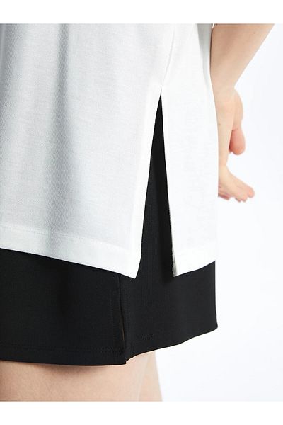 LC Waikiki Γυναικείο αθλητικό μπλουζάκι Crew Neck Oversize