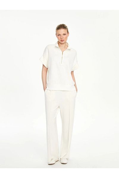 LC Waikiki Γυναικείο μπλουζάκι με όρθιο γιακά Oversize