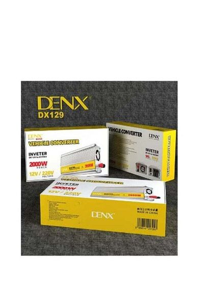 Denx محول طاقة للسيارة بقوة 2000 واط من تيار مستمر 12 فولت إلى تيار متردد 220 فولت