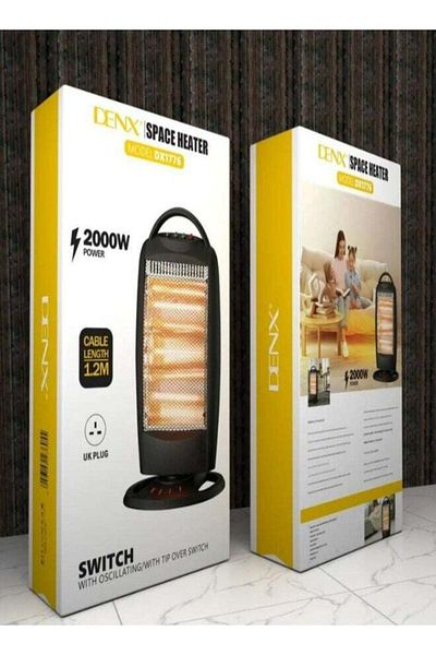 Denx سخان كهربائي بقوة ٢٠٠٠ واط مع كابل بطول ١٫٢ متر DX1776