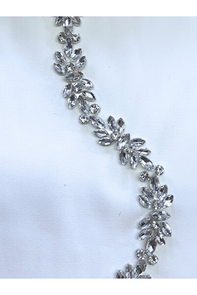 WeddingShopStone Shimmering Elegance: Crystal Stone Iron-On Appliqué Tape - Clothing Textile Hobby 50 cm