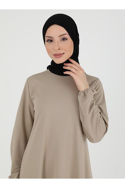 Sayın Tesettür Φόρεμα Livaldi Mink-Making Hijab - Απλό σχέδιο