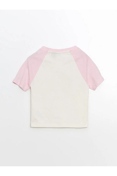 LC Waikiki Crew Neck Powerpuff Girls Printed Girls' Crop T-Shirt