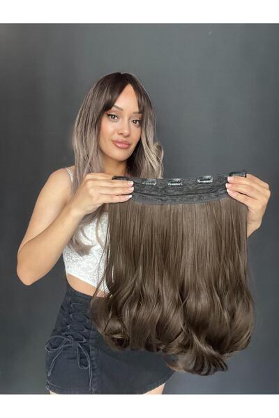 Suzan Peruk Kahverengi geniş yarımay.ORta boy kahverengi