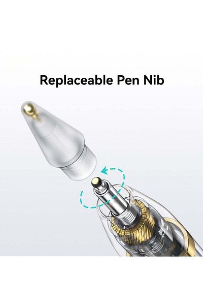 Denx قلم iPad للرسم والكتابة مع ميزة الإمالة الحقيقية 5D ويدعم الشحن اللاسلكي