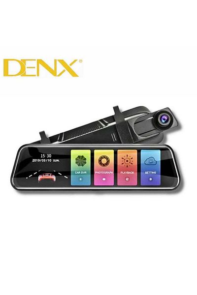 Denx كاميرا لوحة القيادة الأمامية والخلفية بدقة 4K 1080P رؤية ليلية متعددة الوظائف وكاميرا تسجيل للسيارة الذكية