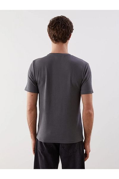LC Waikiki Crew Neck Short Sleeve Men's Textured T-Shirt