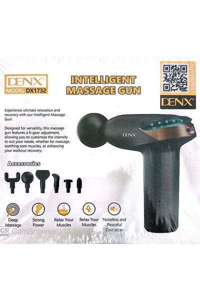 Denx جهاز تدليك ذكي متعدد الأغراض مع 6 رؤوس مختلفة