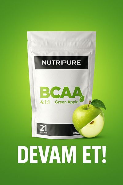 Nutripure Doypack Bcaa Green Apple Flavor - 21 Serv