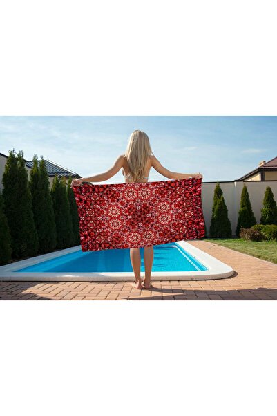 Piloji Carpet Motif Beach Towel - Ethnic Carpet Patterned Towel