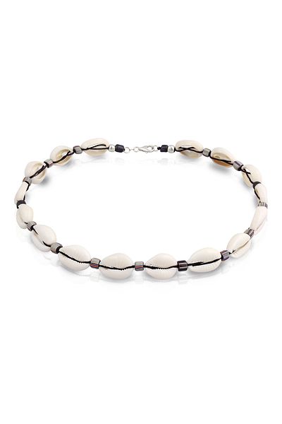 KUZZOI Halskette Herren Beach Surfer Festival mit Kauri Muschel in 925 Sterling Silber