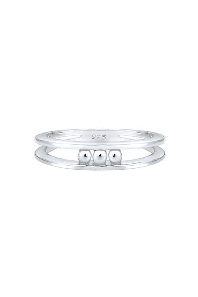 ELLI Halka Bantlama Kugeln Geo Look Basic Zart 925er Silber