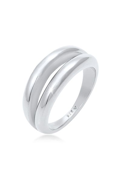 ELLI Yüzük Bandring Doppelt Basic Look 925 Gümüş