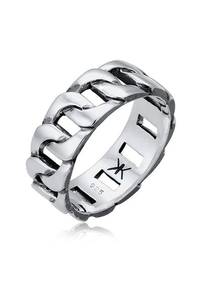 KUZZOI Ring Herren Statement Chunky Massiv Trend In 925 Sterling Silber