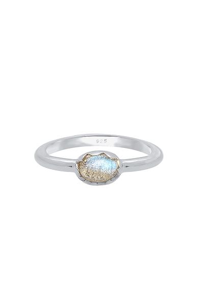 ELLI Inel Femeie Aspect Vintage Elegant Basic Labradorit Gemstone Argint Sterling 925