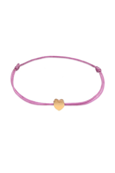 ELLI Brățară de damă cu pandantiv inimă, model trendy, din argint 925