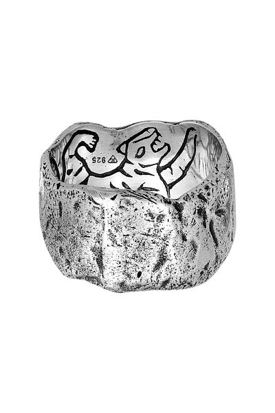 HAZE & GLORY Ring Hg - Ring Herren Aus 925 Sterling Silber, Schmuck Herren, Silberring Oxidiert, Ban