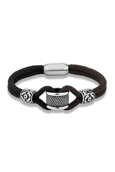 REDz Accessories Norse Two-color Bracelet, Men, Textile, Magnetic, Red-blue