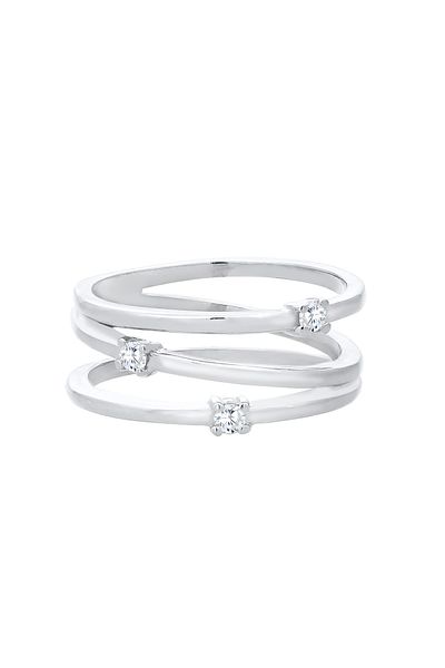 ELLI Ring Wrap Funkelnd Elegant Mit Zirkonia Edelstein In 925 Sterling Silber