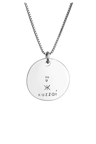 KUZZOI Halskette Herren Münzanhänger Ankh Kreuz Massiv in 925 Sterling Silber