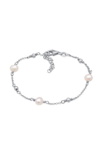 ELLI Brățară Doamnă Bile Clasice Cu Perle De Cultură De Apă Dulci În Argint Sterling 925