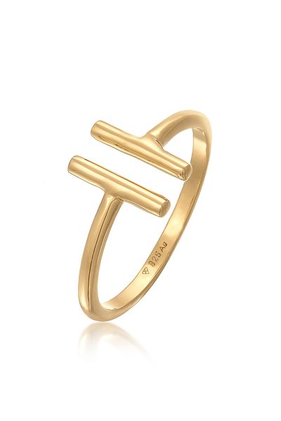 ELLI Inel pentru dama Geo Rod Trend Open În argint 925