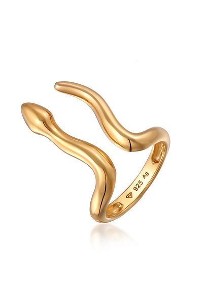 ELLI Prsten Dámy Stack Serpent V 925 Sterling Silver