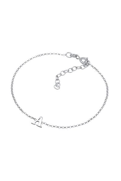 ELLI Náramek Dámský přívěsek Letter A Basic V 925 Sterling Silver