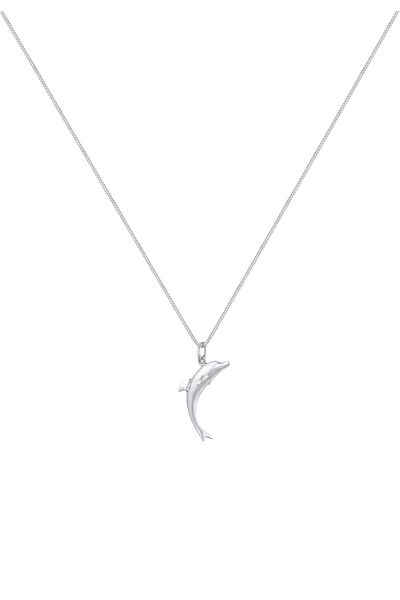 ELLI Halskette Damen Delfin Anhänger Verspielt in 925 Sterling Silber