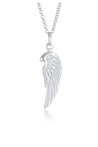 KUZZOI Náhrdelník Feather Rock Oxide 925 Sterling Silver