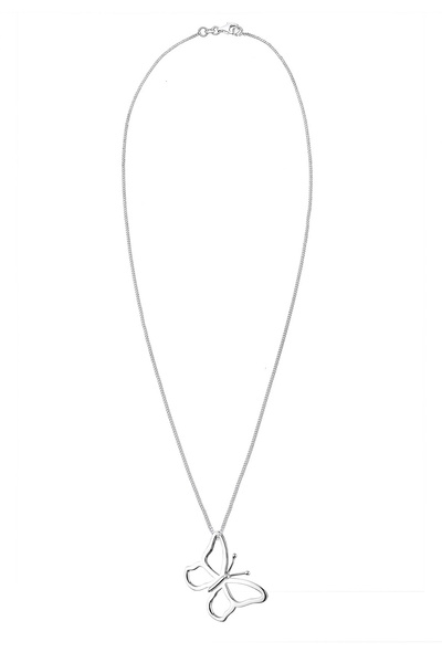 ELLI Dámský náhrdelník s motýlem a přívěskem filigrán ze sterlingového stříbra 925
