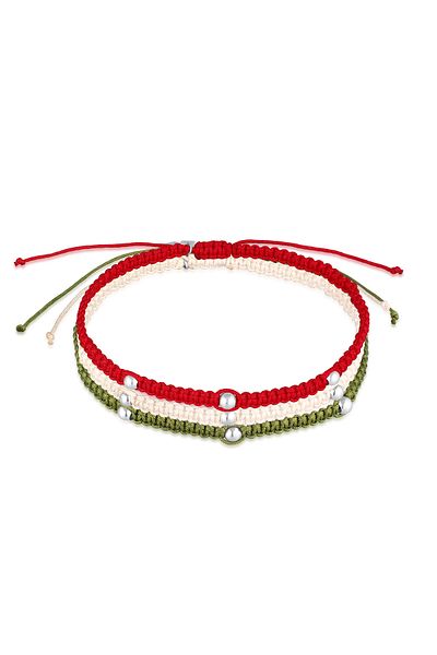 KUZZOI EM Fußball Fan-Set - Armband und Flagge 925 Sterling Silber
