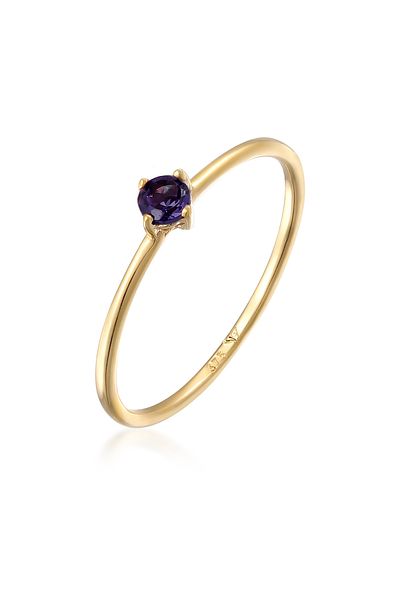 ELLI Hochwertiger Lolite Edelstein 375 Gelbgold