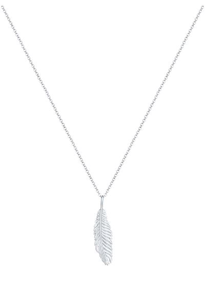 KUZZOI Halskette Federoxid 925 Sterling Silber