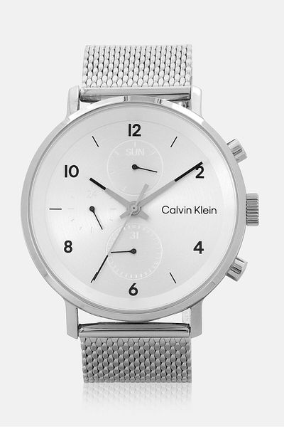 Calvin Klein Men 25200107 Stainless Watch, 44mm, Silver