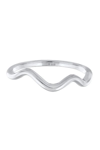 ELLI Inel Damă Waves Minimal Geo Trend În Argint Sterling 925