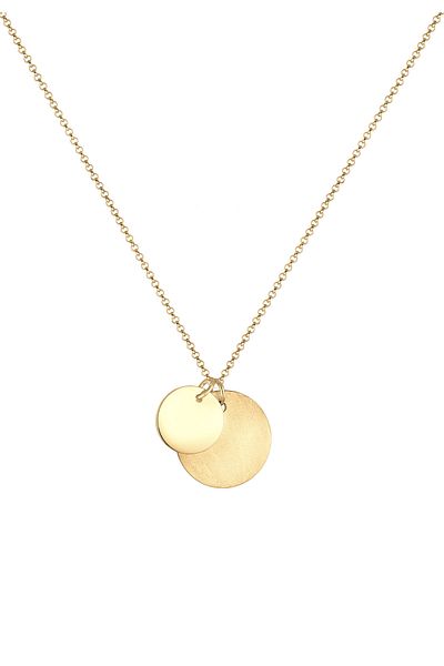 ELLI Necklace Circle Platelet Pendant Geo 925 Sterling Silver