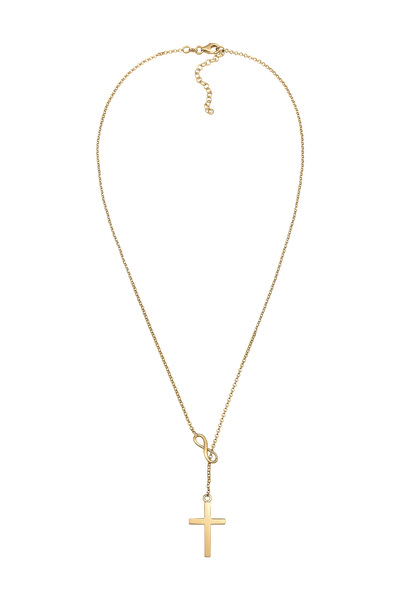 ELLI Náhrdelník s křížkem ve tvaru Y, stříbro 925