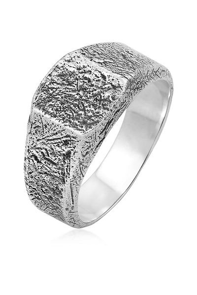 HAZE & GLORY Ring Hg - Ring Herren Aus 925 Sterling Silber, Schmuck Herren, Silberring Oxidiert, Mod