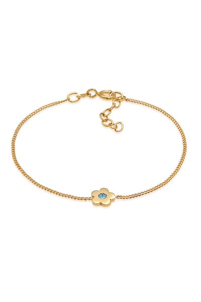 ELLI Bracelet Kinder Blume Kristalle 925 Silber