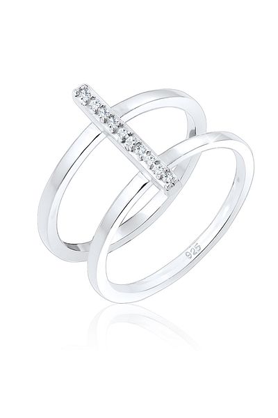 ELLI Inel Femeie Geo Cristale Argint Sterling 925