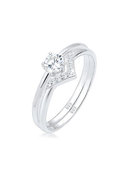 ELLI Inel Femeie Triunghi Geo Zirconia Argint Sterling 925