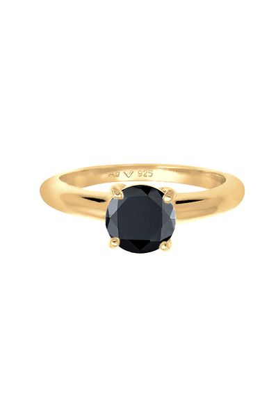 ELLI Ring Damen Solitär Classic mit Zirkonia Kristall in 925 Sterling Silber