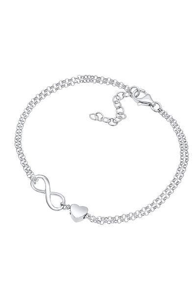 ELLI Bratara Dama Heart Love Infinity In Argint Sterling 925