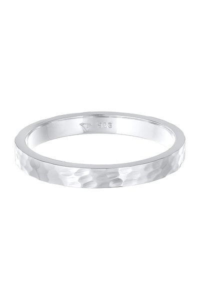 ELLI Dámský prsten Basic Pinky Promise tepaný v ryzosti 925 Sterling Silver