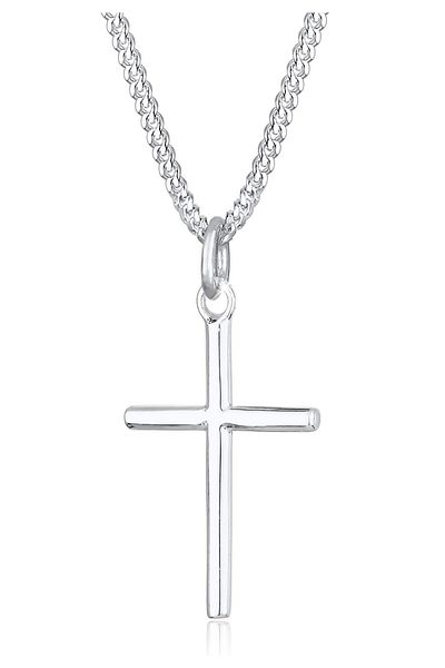 ELLI Necklace Ladies Cross Pendant Basic In 925 Sterling Silver