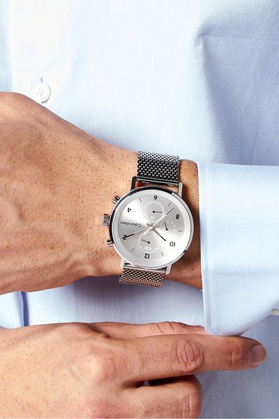 Calvin Klein Men 25200107 Stainless Watch, 44mm, Silver