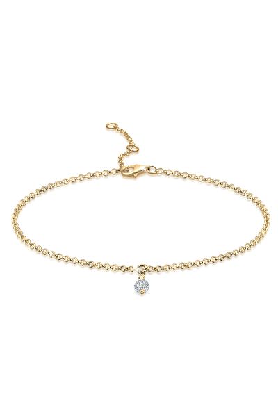 ELLI Damen-Armbandball aus 925er-Sterlingsilber mit Kristallen
